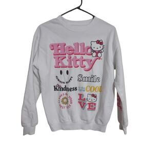 Hello Kitty‎ Graphic Sweatshirt Size XS Sleeve Spellout Kawaii